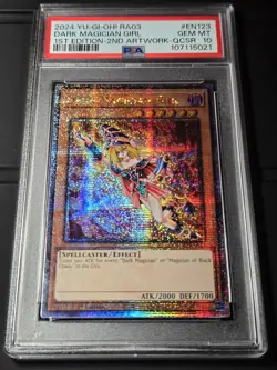 2024 YU-GI-OH! QUARTER CENTURY BONANZA Dark Magician Girl RA03-EN123 QCR PSA 10 - Image 4