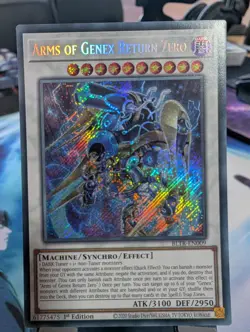 YuGiOh! Arms of Genex Return Zero BLTR-EN009 Secret Rare 1st Ed - Image 1