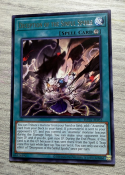YUGIOH DECEPTION OF THE SINFUL SPOILS RARE ASIA ENG ROTA-AE055 NM - Image 2