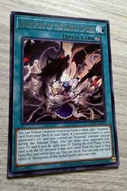 YUGIOH DECEPTION OF THE SINFUL SPOILS RARE ASIA ENG ROTA-AE055 NM - Image 3