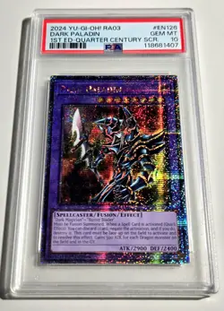 2024 YU-GI-OH! QUARTER CENTURY BONANZA Dark Paladin RA03-EN126 QCR PSA 10 QCSR - Image 4