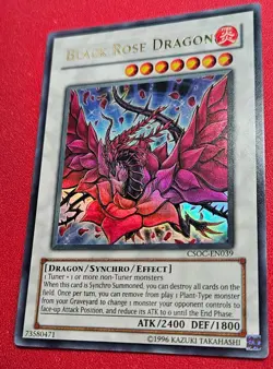 1x Yu-Gi-Oh! Black Rose Dragon - CSOC-EN039- Ultra Rare - Unlimited Edition - NM - Image 1