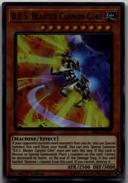 B.E.S. Blaster Cannon Core Super Rare Rising Rampage RIRA-EN023 LP - Image 1