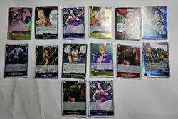 One Piece TCG Card Game OP-13 SR And Rare Lot 14 Cards NM Carrying On His Will - Image 1