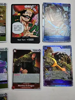 One Piece TCG Card Game OP-13 SR And Rare Lot 14 Cards NM Carrying On His Will - Image 2
