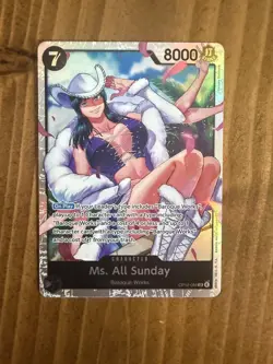 Ms. All Sunday OP14-084 The Azure Sea's Seven Foil Near Mint One Piece TCG - Image 2