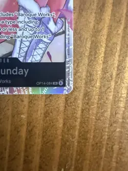 Ms. All Sunday OP14-084 The Azure Sea's Seven Foil Near Mint One Piece TCG - Image 5