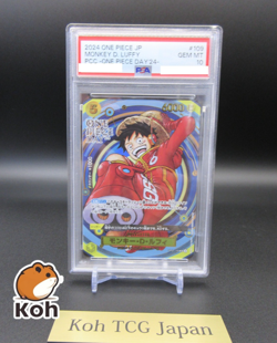 PSA 10 Monkey D. Luffy 2024 Foil PCC One Piece Day 24 Promo OP07-109 SR Japanese - Image 1
