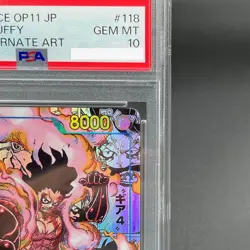 PSA 10 Luffy SEC OP11-118 Manga Alt Art Comic Parallel Fist ONE PIECE Japanese - Image 3