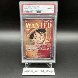 PSA 10 Monkey D Luffy ST01-012 OP03 Wanted Alt Art One Piece Card Japanese - Image 1