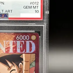 PSA 10 Monkey D Luffy ST01-012 OP03 Wanted Alt Art One Piece Card Japanese - Image 3