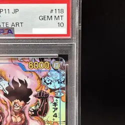 PSA 10 Luffy SEC OP11-118 Manga Alt Art Comic Parallel Fist ONE PIECE Japanese - Image 3