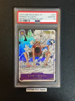 PSA 10 Luffy SEC EB02-061 Manga Alt Art Comic Parallel Anime 25th Japanese - Image 1