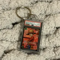 Novelty keychain One Piece x PSA 10 Red Manga Monkey D. Luffy Alternate Art - Image 2