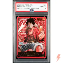 PSA 10 Monkey D. Luffy ST01-001 Weekly Shonen Jump Promo ONE PIECE Japanese 2023 - Image 1