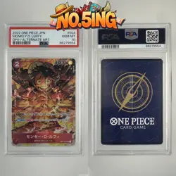 PSA 10 Monkey D. Luffy Alt Art Romance Dawn OP01-024 One Piece Japanese - Image 1