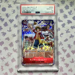 Monkey D Luffy ST10-006 PSA 10 One Piece Day 2024 Promo Card UK SELLER - Image 1