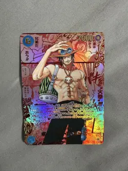 Portgas D. Ace (Red Manga Alt Art) OP13-119 SEC Carrying on His Will Japanese NM - Image 1