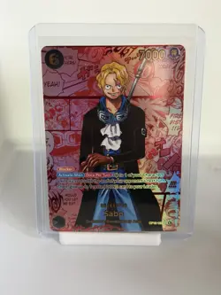 One Piece TCG OP13-120 SEC Carrying On His Will Red Manga Sabo LP Off Factory - Image 1