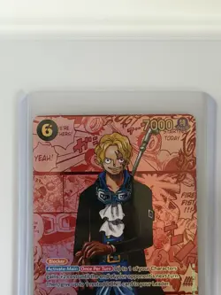 One Piece TCG OP13-120 SEC Carrying On His Will Red Manga Sabo LP Off Factory - Image 3