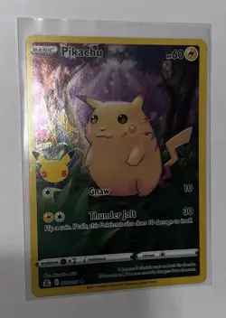Pokemon Pikachu TCG 2021 Celebrations Holo Rare Card 5/25 NM Condition - Image 2