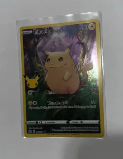 Pokemon Pikachu TCG 2021 Celebrations Holo Rare Card 5/25 NM Condition - Image 4