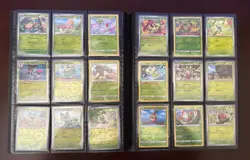 Pokemon Cards with Binder 230+ Lot Cards Vintage Foil Modern - Image 1