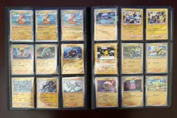 Pokemon Cards with Binder 230+ Lot Cards Vintage Foil Modern - Image 4