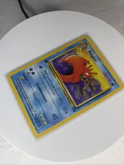 Original 1999 Rare First/ 1st Edition Kingler Pokemon Card Fossil Set NM - Image 2