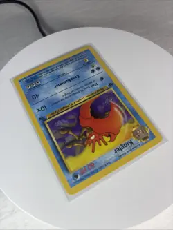 Original 1999 Rare First/ 1st Edition Kingler Pokemon Card Fossil Set NM - Image 4