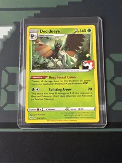 Decidueye 013/189 Card Pokemon Prize Pack Stamped variant Darkness Ablaze - Image 1