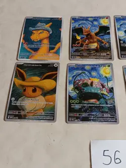 8 Pokemon x Van Gogh Black Star Promo ACG Art Card -Read Description - Image 2