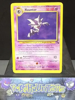 Pokemon Card Haunter 21/62 Fossil Set Non Holo Rare Light Play - Image 1