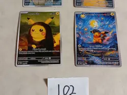 4 Pokemon x Van Gogh Black Star Promo ACG Art Card - Image 3