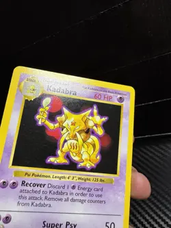 Kadabra 032/102 Base Set (Shadowless) Regular Uncommon Pokemon TCG Cards NM - Image 3