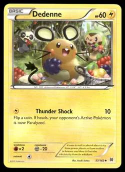 Pokemon Cards Dedenne 57/162 BREAKthrough XY Uncommon NM - Image 1