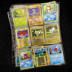 Old Pokemon Cards Mix VINTAGE Rare Collection binder Pages Holo WOTC Mixed TCG - Image 1