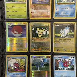 Old Pokemon Cards Mix VINTAGE Rare Collection binder Pages Holo WOTC Mixed TCG - Image 4