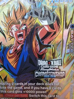 Dragon Ball Super Card Fusion FB04-130 SCR Vegito Sealed Championship Top 16 ENG - Image 2
