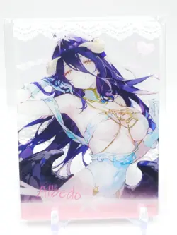 Genki Parade 2 - Anime Waifu MR Acrylic Trading Card - Albedo - Image 1