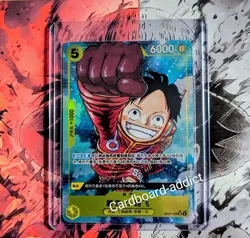 Monkey D Luffy OP07-109 PARALLEL SR 500 Years in the Future One Piece Card NM - Image 1