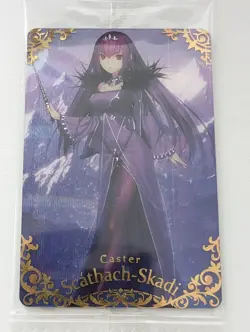 Fate Grand Order FGO Wafer Card Scathach Skadi Caster ST09 (Twin Wafer Special) - Image 1