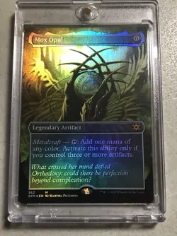 MTG Mox Opal Double Masters #362 Borderless Foil Card Magic the Gathering Nm - Image 1