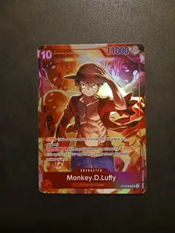 One Piece Card Game TCG Treasure Booster Promo Monkey.D.Luffy ST10-006 SR M/NM - Image 1