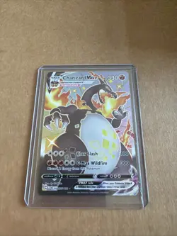 Pokemon TCG Shining Fates Charizard VMAX Holo Card SV107/SV122 NM/M Condition - Image 1