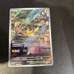 Pokemon Card Pikachu 173/165 Illustration Rare Scarlet & Violet 151 Near Mint - Image 1
