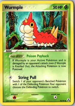 Wurmple Common Legend Maker 70/92 LP Pokemon Card - Image 1