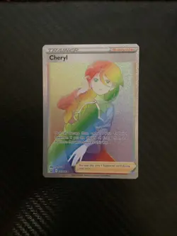 Cheryl 173/163 Battle Styles NM Full Art Secret Rainbow Rare Pokemon Card - Image 1