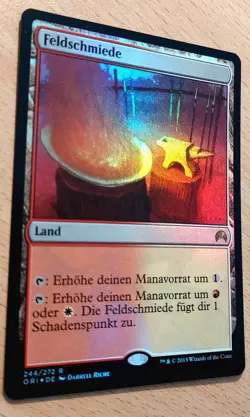 Mtg Magic: FOIL Feldschmiede / Battlefield Forge, Dual Land, PAINLAND, Mint - Image 1