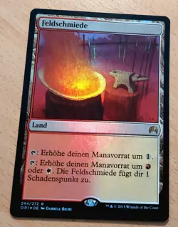Mtg Magic: FOIL Feldschmiede / Battlefield Forge, Dual Land, PAINLAND, Mint - Image 2